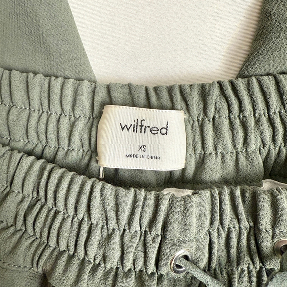 Wilfred Buffon Jogger Pants Women's Size XS Green Olive Crepe - Picture 7 of 13